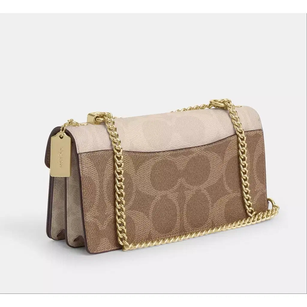 Coach Klare Envelope Crossbody Bag In Blocked Signature Canvas