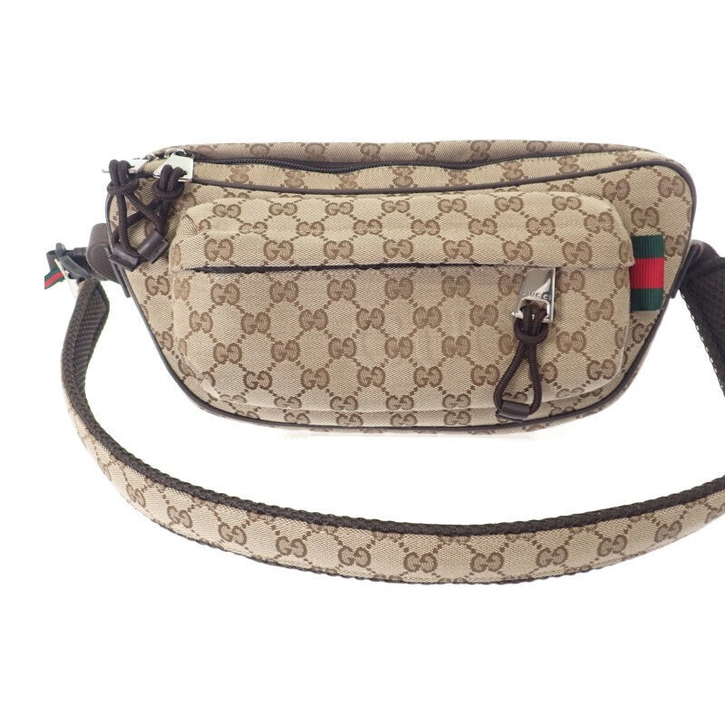 GUCCI GG Small Crossbody Bag Body bag GG canvas Beige Unisex