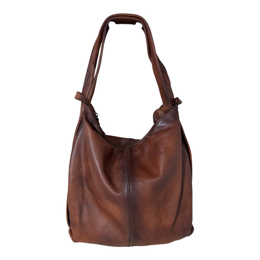 Bagamour Italy Premium Soft Genuine Leather Convertible Bag — Backpack & Shoulder Bag