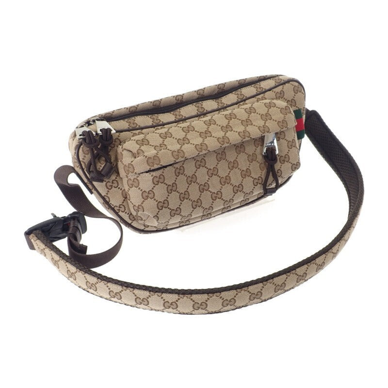GUCCI GG Small Crossbody Bag Body bag GG canvas Beige Unisex