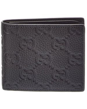 Gucci GG Embossed Leather Black Wallet