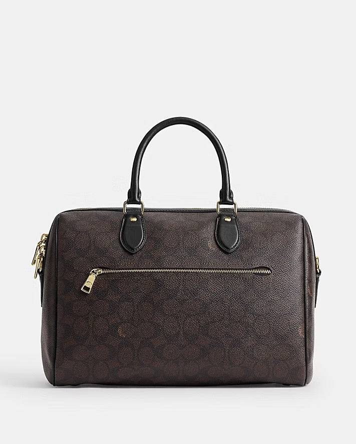 Coach Rowan Large Satchel Bag In Signature Canvas