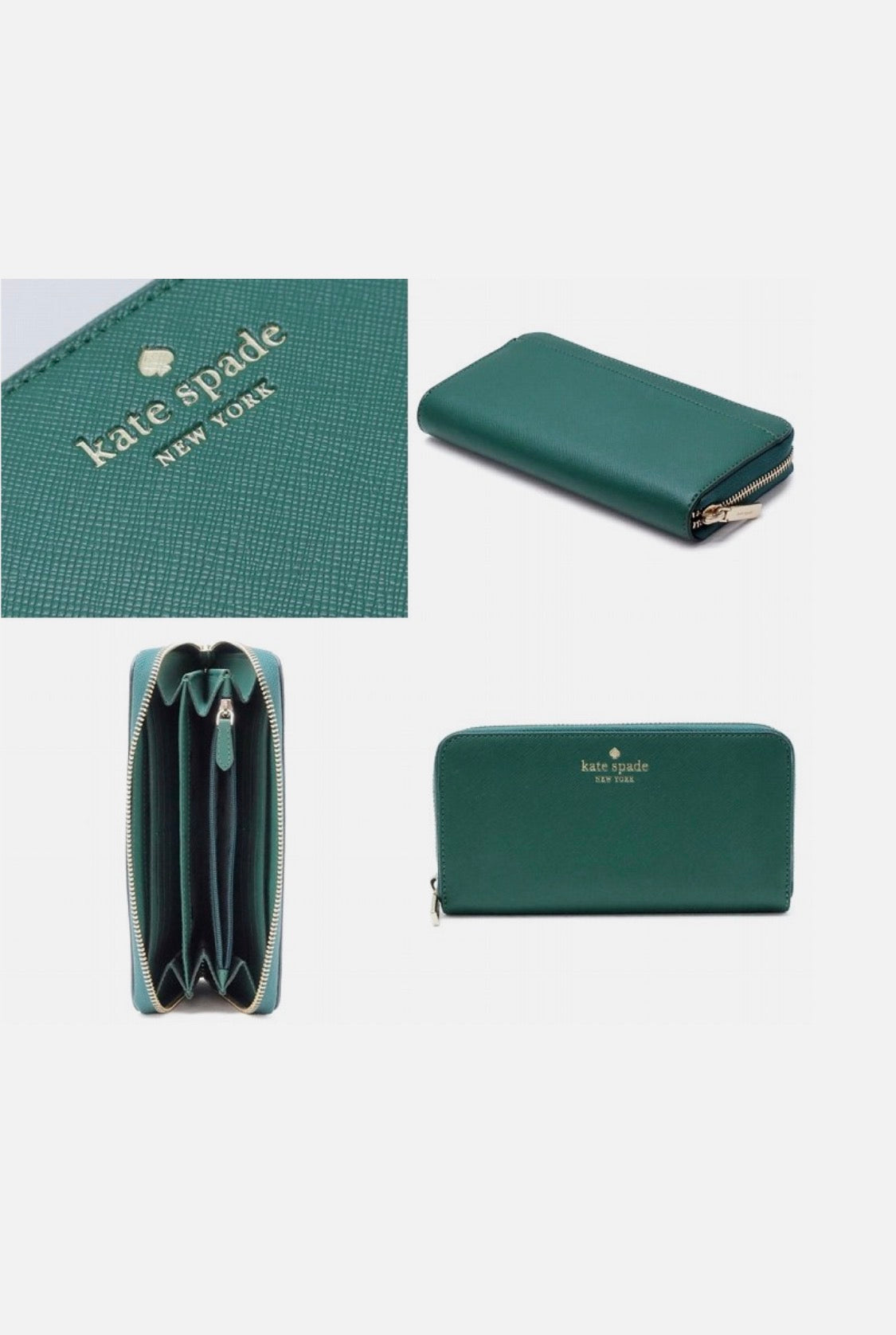 Kate Spade Schuyler Large Continental Wallet Deep Jade K9347