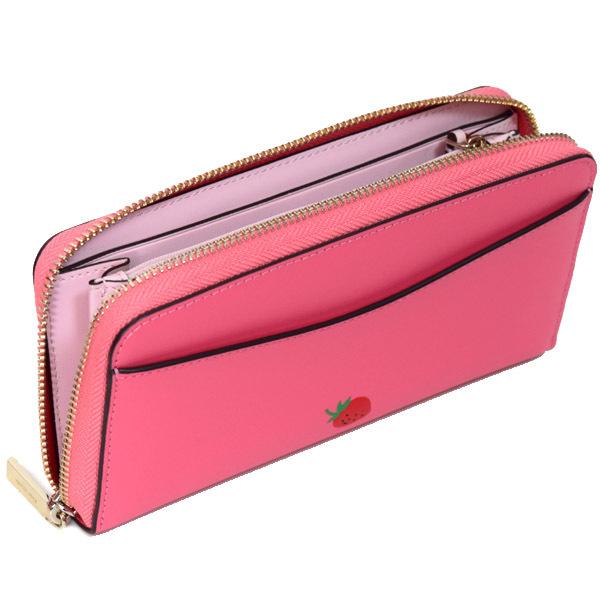 Kate Spade Strawberry Picnic In The Park Large Continental Wallet Pink