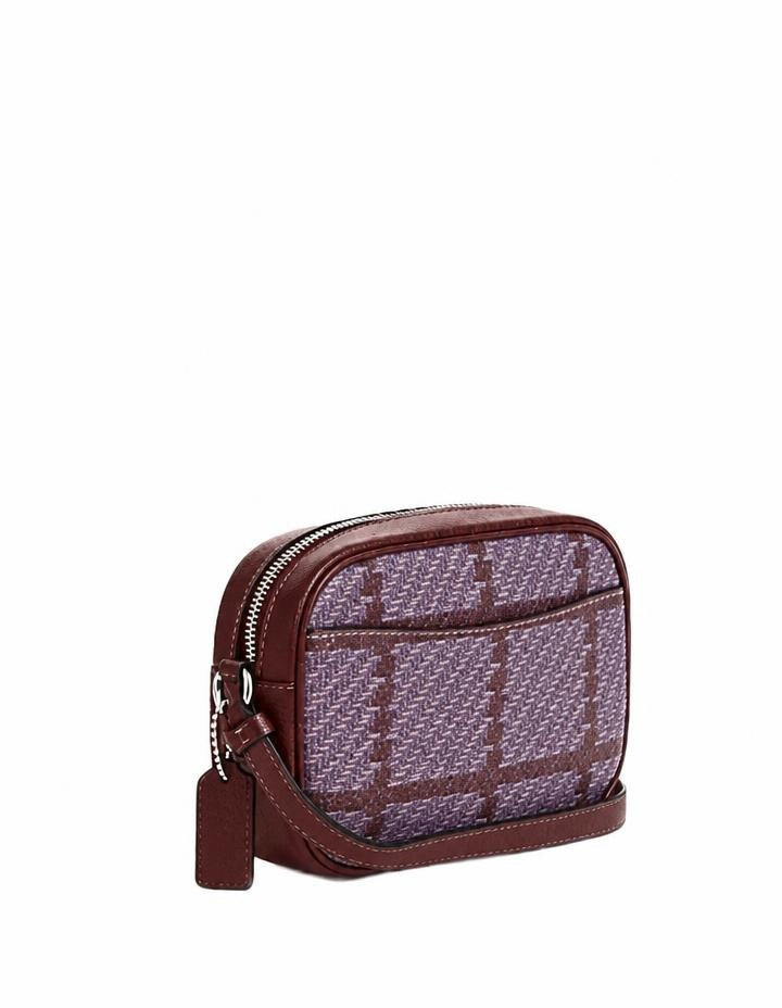 Coach MINI JAMIE BAG WITH PLAID PRINT CROSSBODY BAG