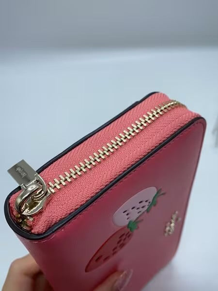 Kate Spade Strawberry Picnic In The Park Large Continental Wallet Pink