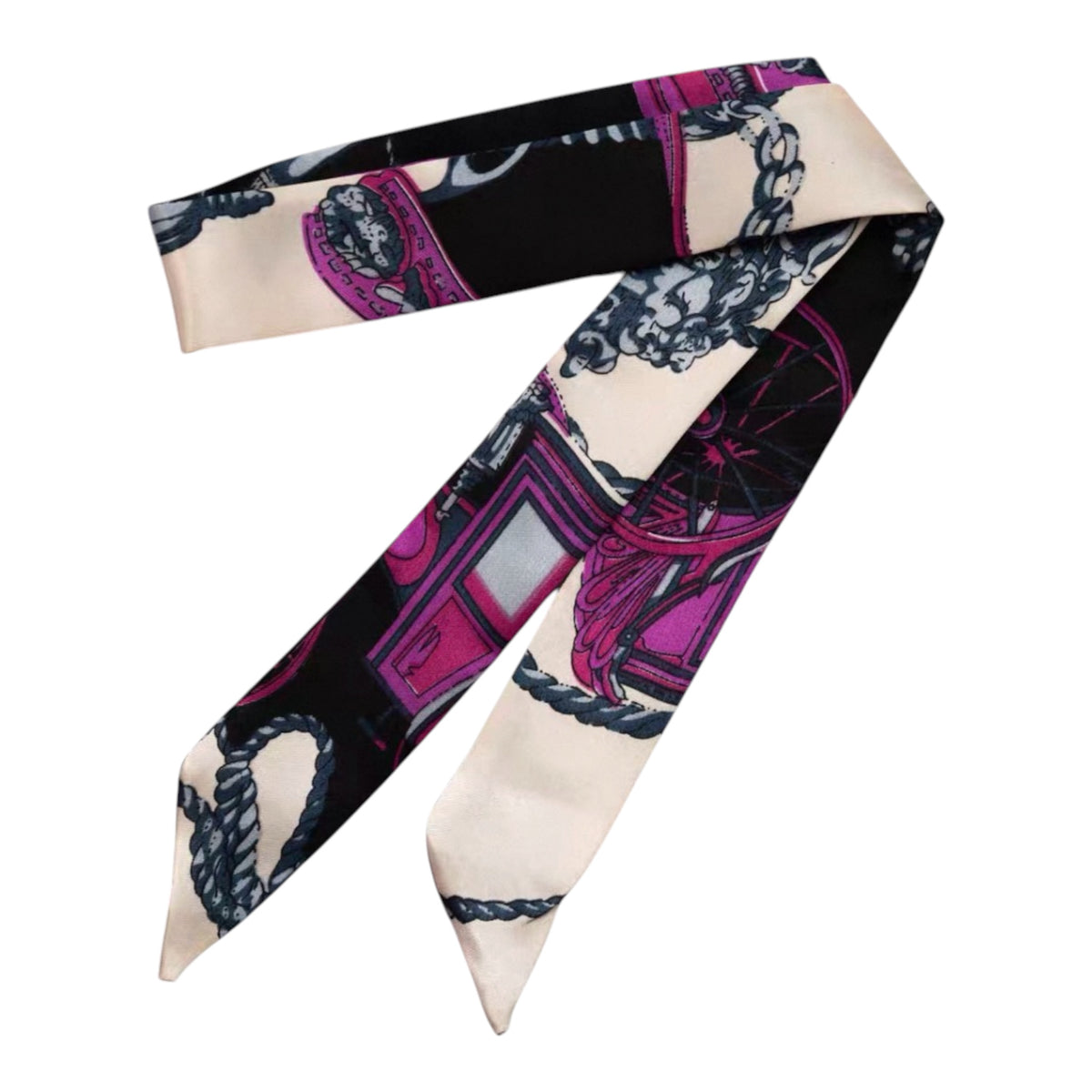 Neckerchief Scarf - Hairband Handbag Handle Ribbon Fashion Bag for Women Girls Decoration