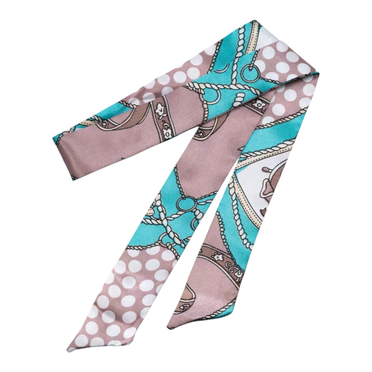 Neckerchief Scarf - Hairband Handbag Handle Ribbon Fashion Bag for Women Girls Decoration