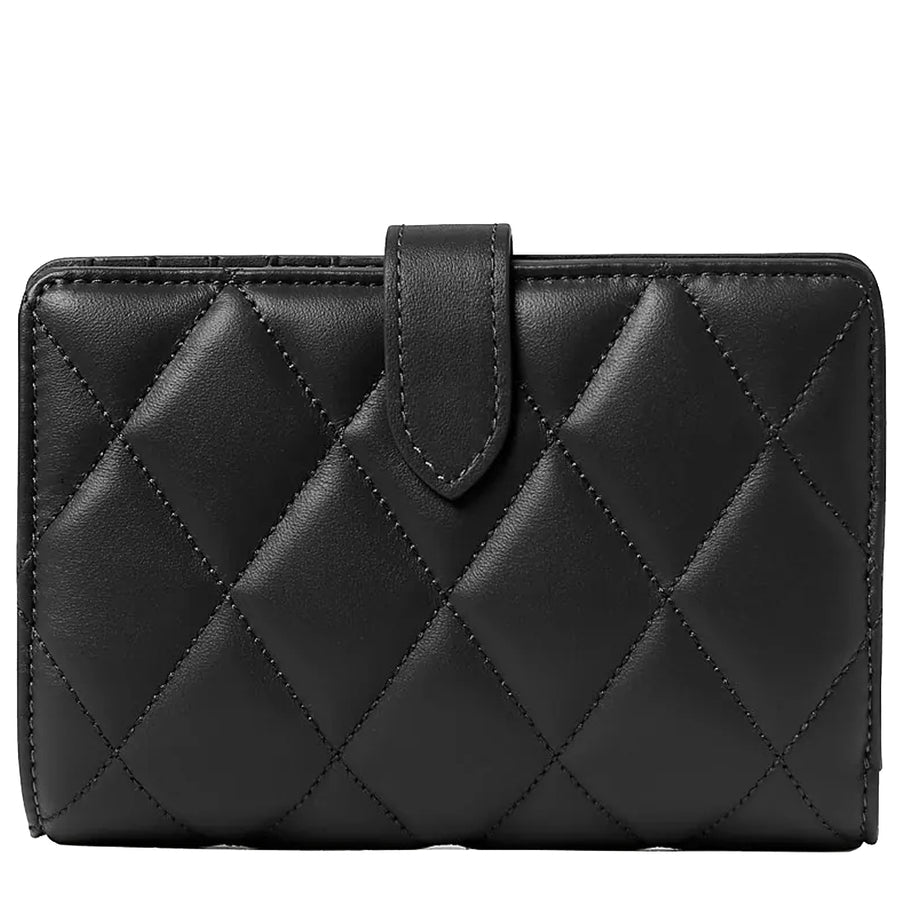 Kate Spade Medium Wallet Carey Smooth Quilted Medium Compact Bifold