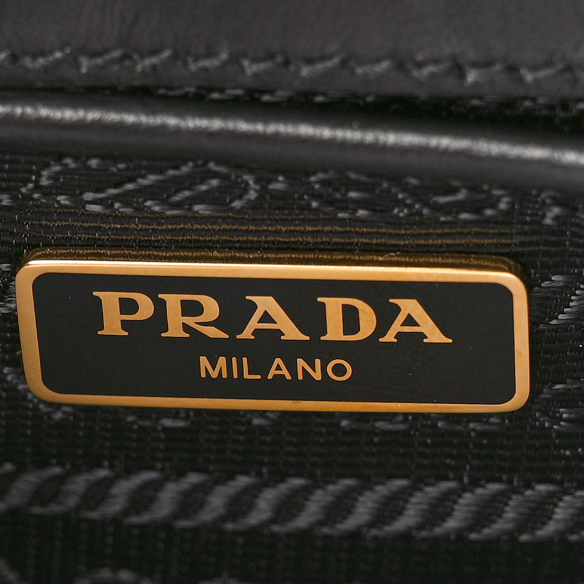 Prada Saffiano Tessuto Nylon Chain Shoulder Bag