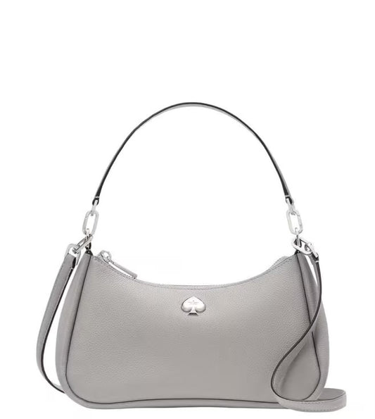 KATE SPADE  Grey Kayla Convertible Small Shoulder Bag