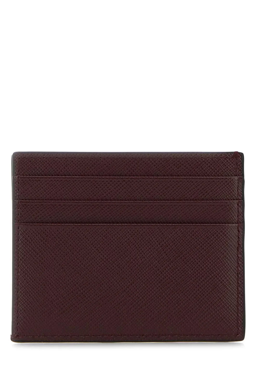 Prada Men Saffiano leather, triangle logo, pass case/card holder