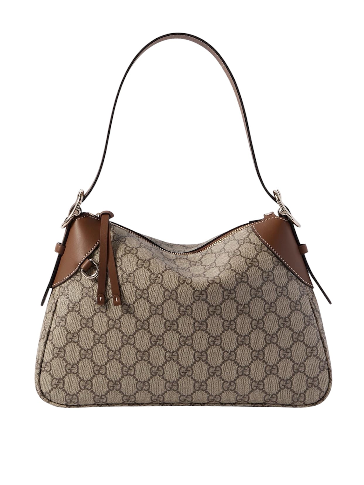 Gucci GG Supreme Monogram Emblem Medium Shoulder Bag