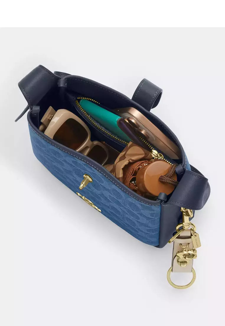 Coach Hadley Mini Crossbody Bag In Signature Denim