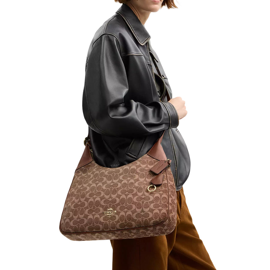 Coach Ella Shoulder Bag In Signature Chenille