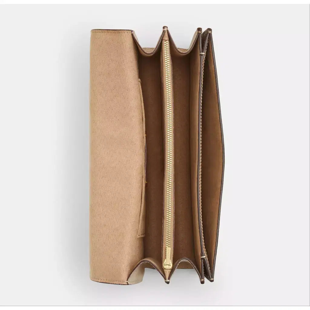 Coach Klare Envelope Crossbody Bag In Blocked Signature Canvas