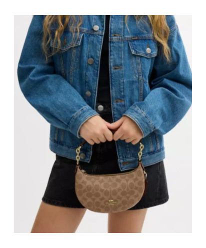 Coach Mini Payton Bag In Signature Canvas
