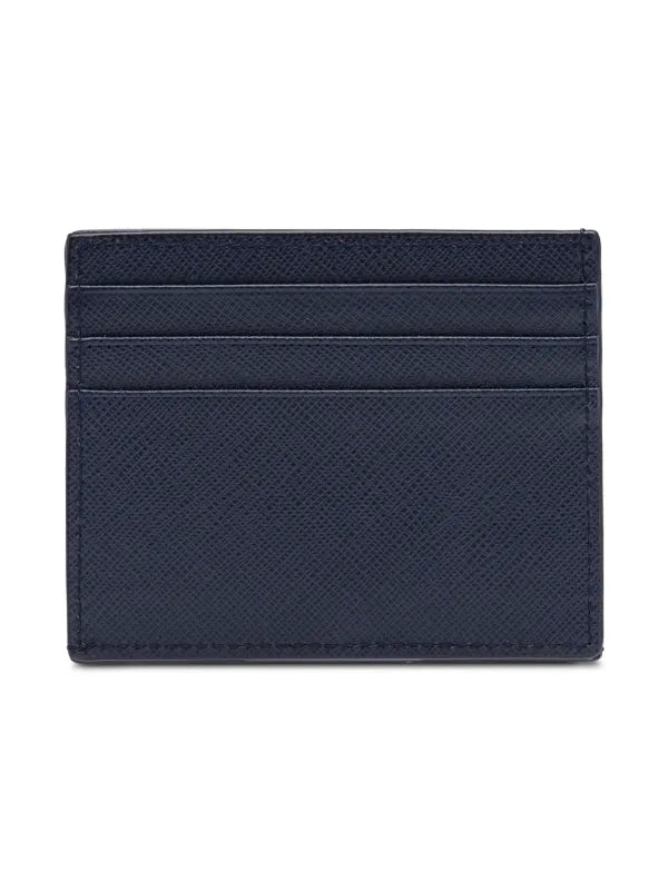 Prada Men Saffiano leather, triangle logo, pass case/card holder