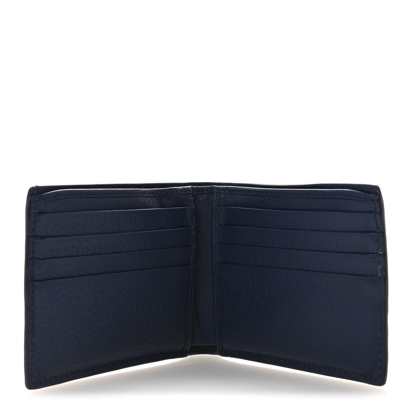 Gucci GG Supreme Monogram Bi-Fold Wallet Beige Ebony Royale
