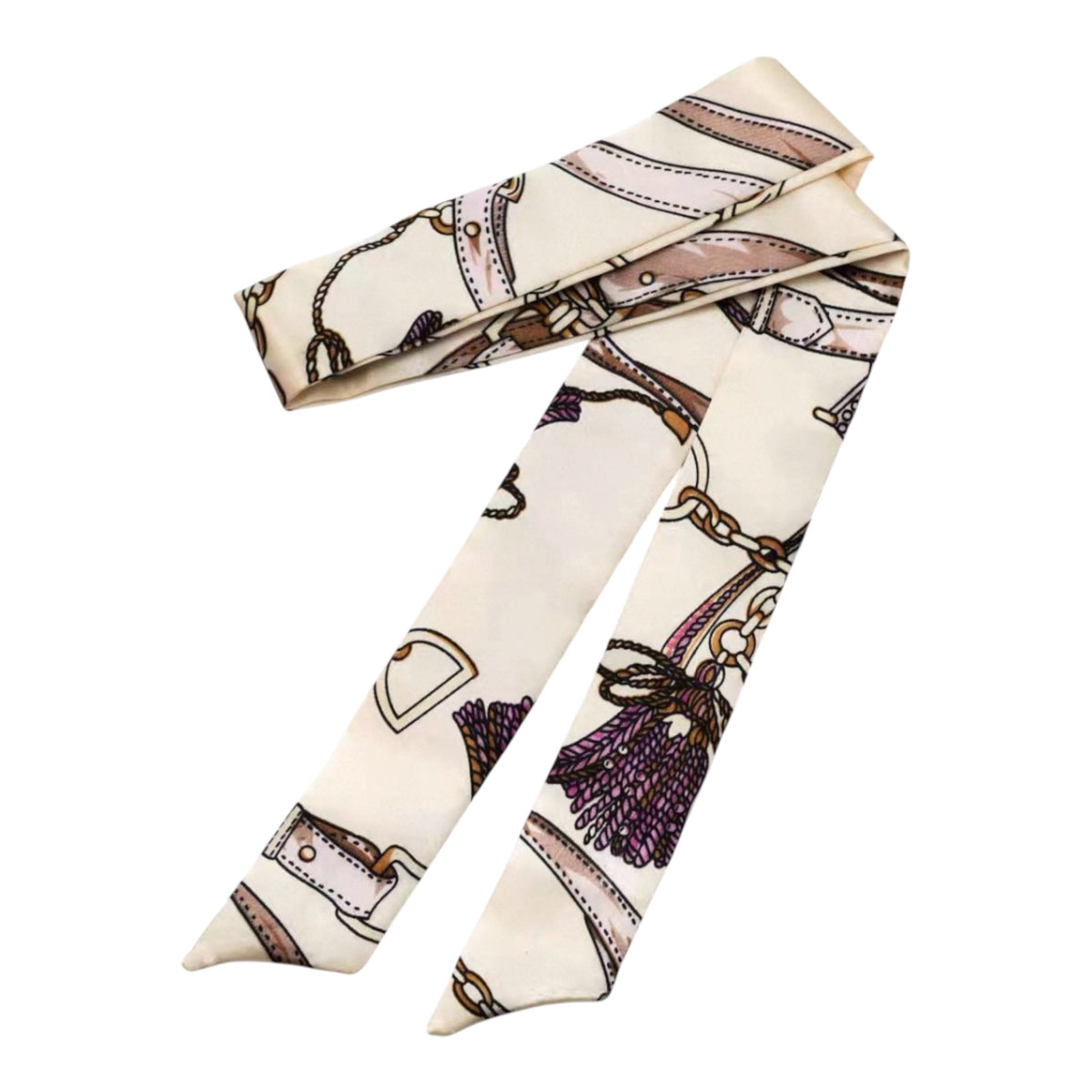 Neckerchief Scarf - Hairband Handbag Handle Ribbon Fashion Bag for Women Girls Decoration