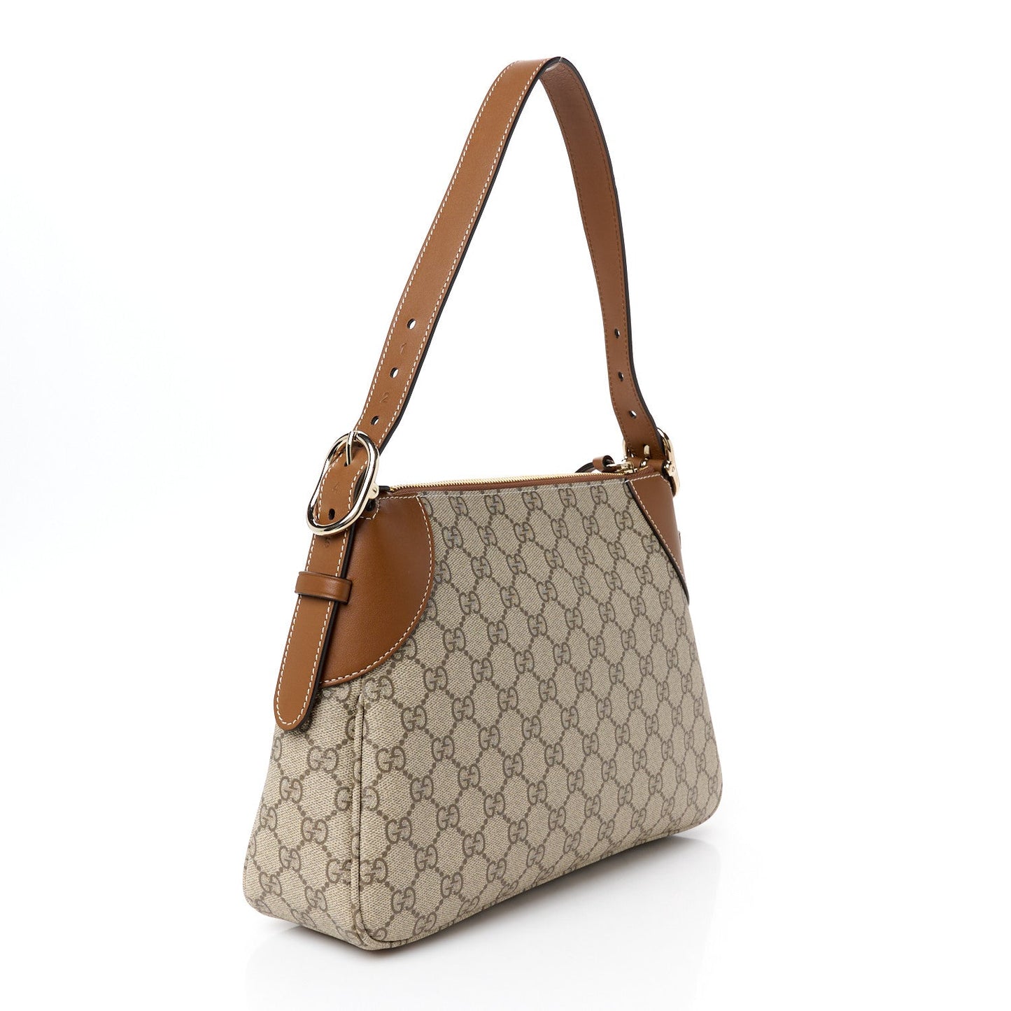 Gucci GG Supreme Monogram Emblem Medium Shoulder Bag