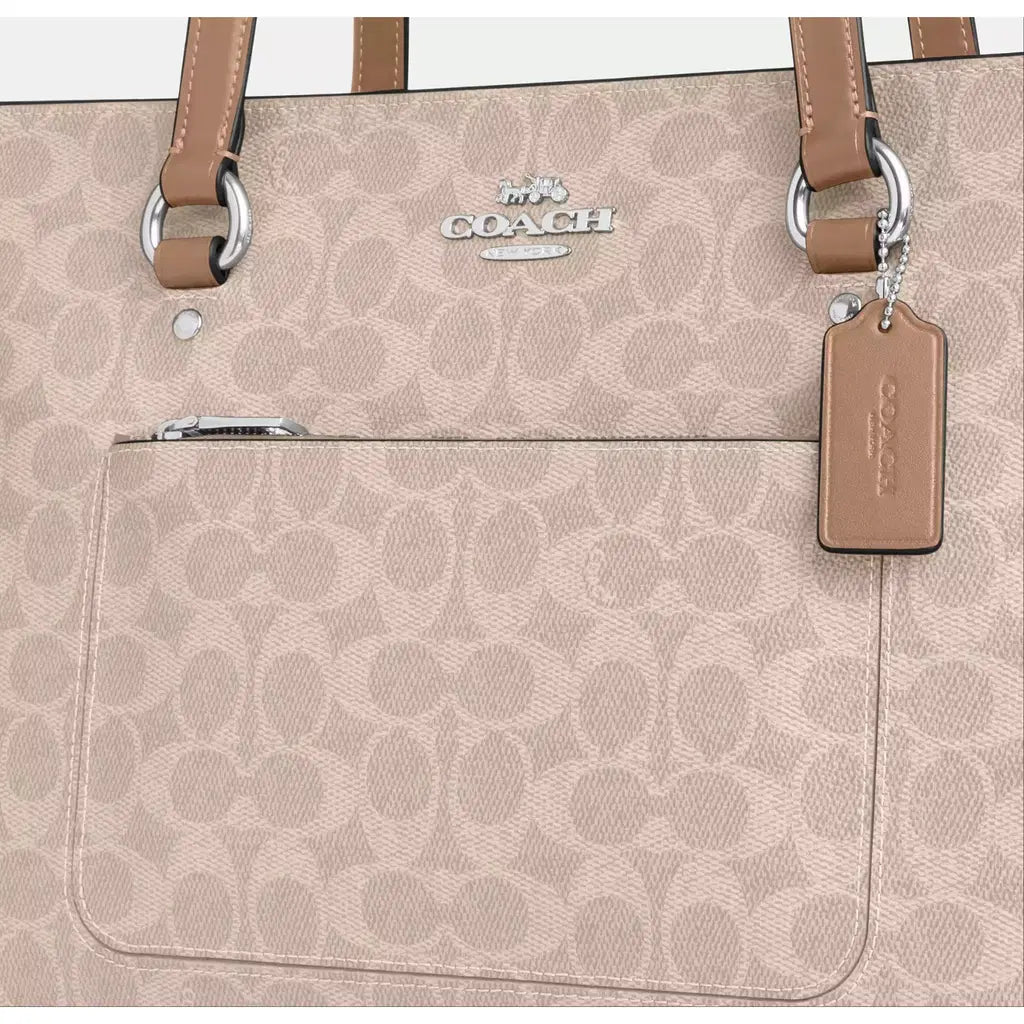 Coach Station Tote Bag In Signature Canvas