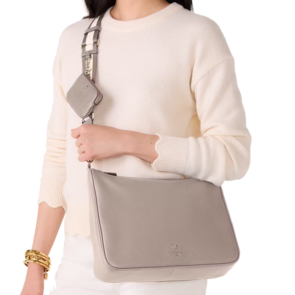 Kate Spade Emma Large Crossbody Cozy Grey
