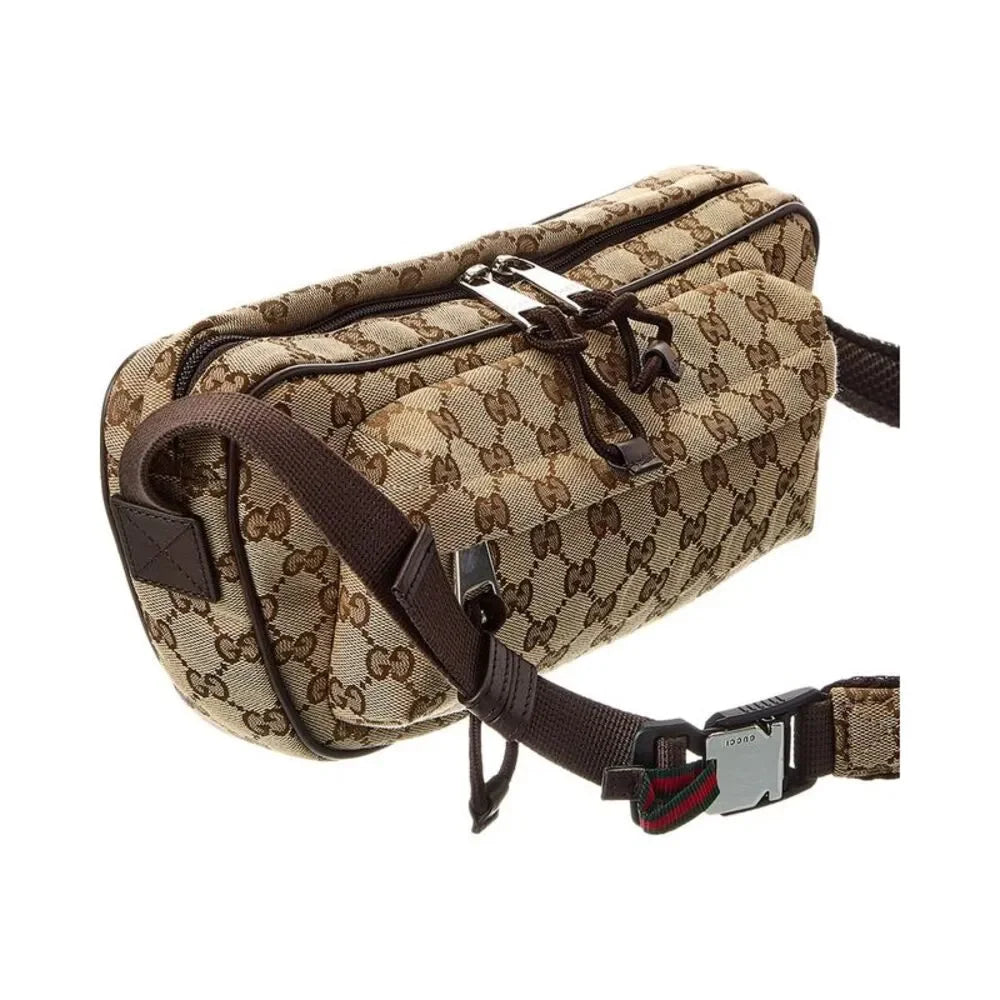 GUCCI GG Small Crossbody Bag Body bag GG canvas Beige Unisex