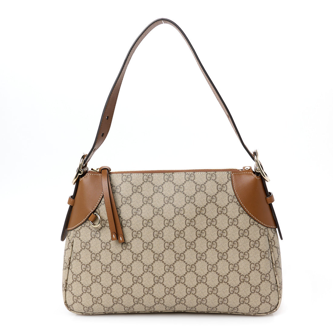Gucci GG Supreme Monogram Emblem Medium Shoulder Bag