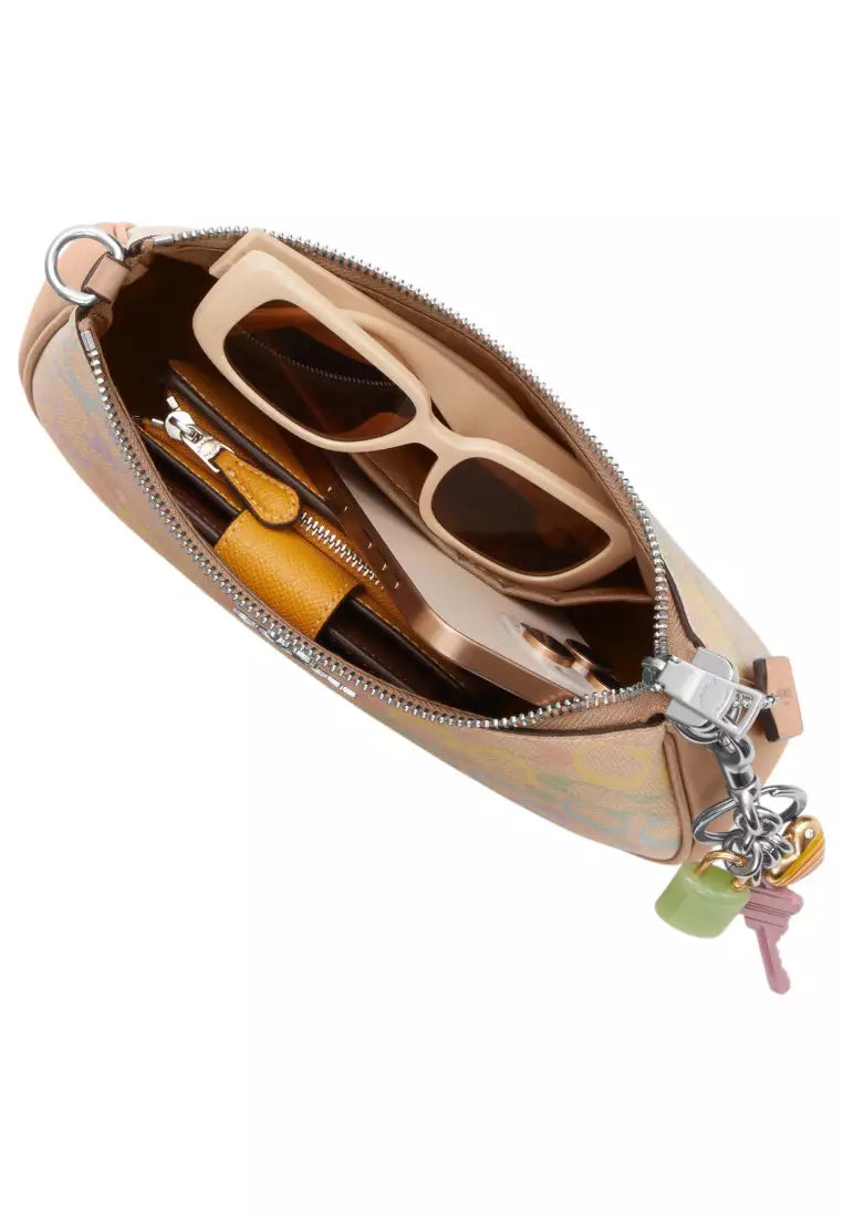 Coach Teri Shoulder Bag In Rainbow Signature Canvas