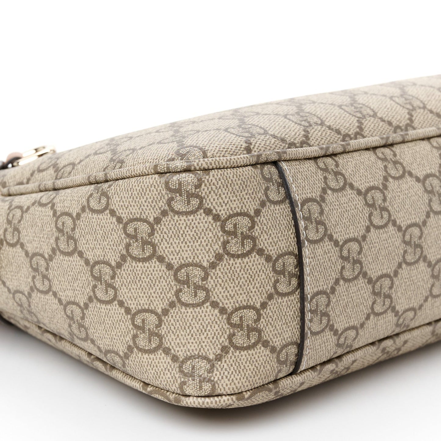 Gucci GG Supreme Monogram Emblem Medium Shoulder Bag