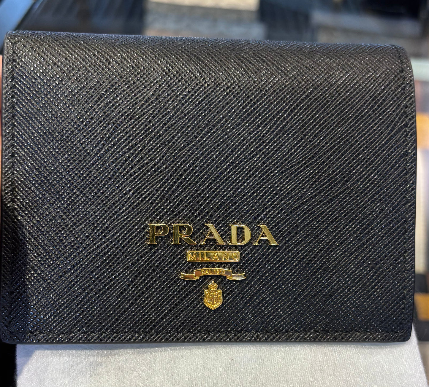 Prada Small Saffiano Leather Bifold Wallet
