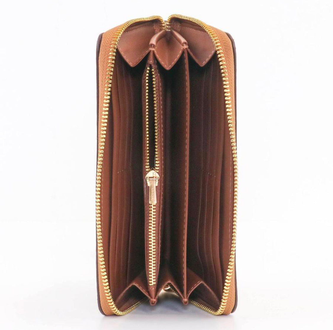 Coach Ladies Signature Round Zipper Long Wallet