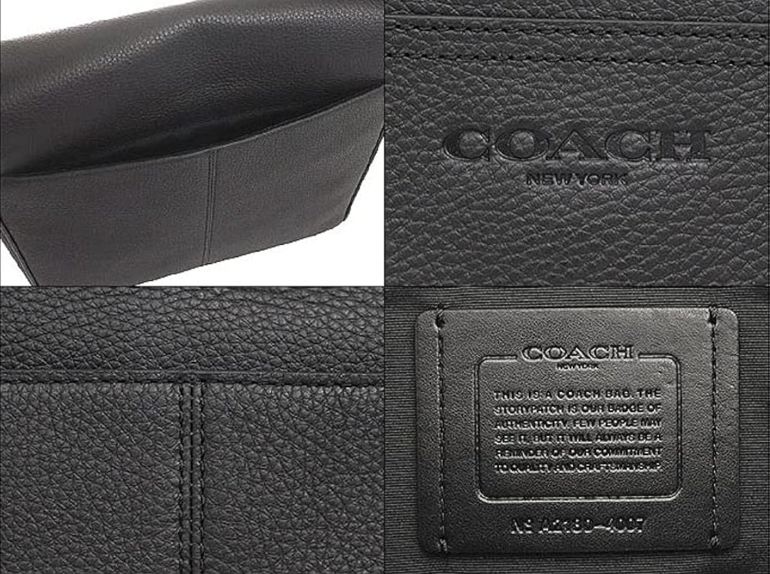 Coach Houston Map 4007 Crossbody Bag In Black