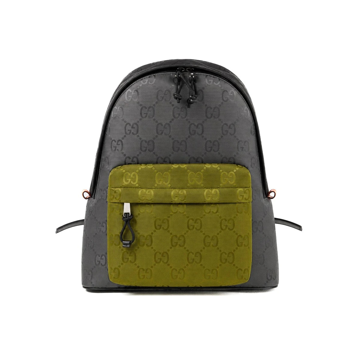 Gucci Monogram Green Grey Nylon Backpack