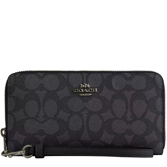 Coach Ladies Signature Round Zipper Long Wallet