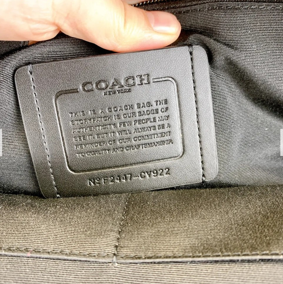 Coach Cv922 West Backpack Varsity Stripe /Denim/Chalk