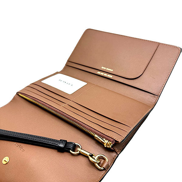Coach Long Wallet Women PVC Coated Canvas x Leather FC7615