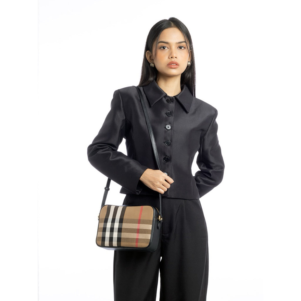 BURBERRY Giant Check Large Crossbody Bag – luxebags