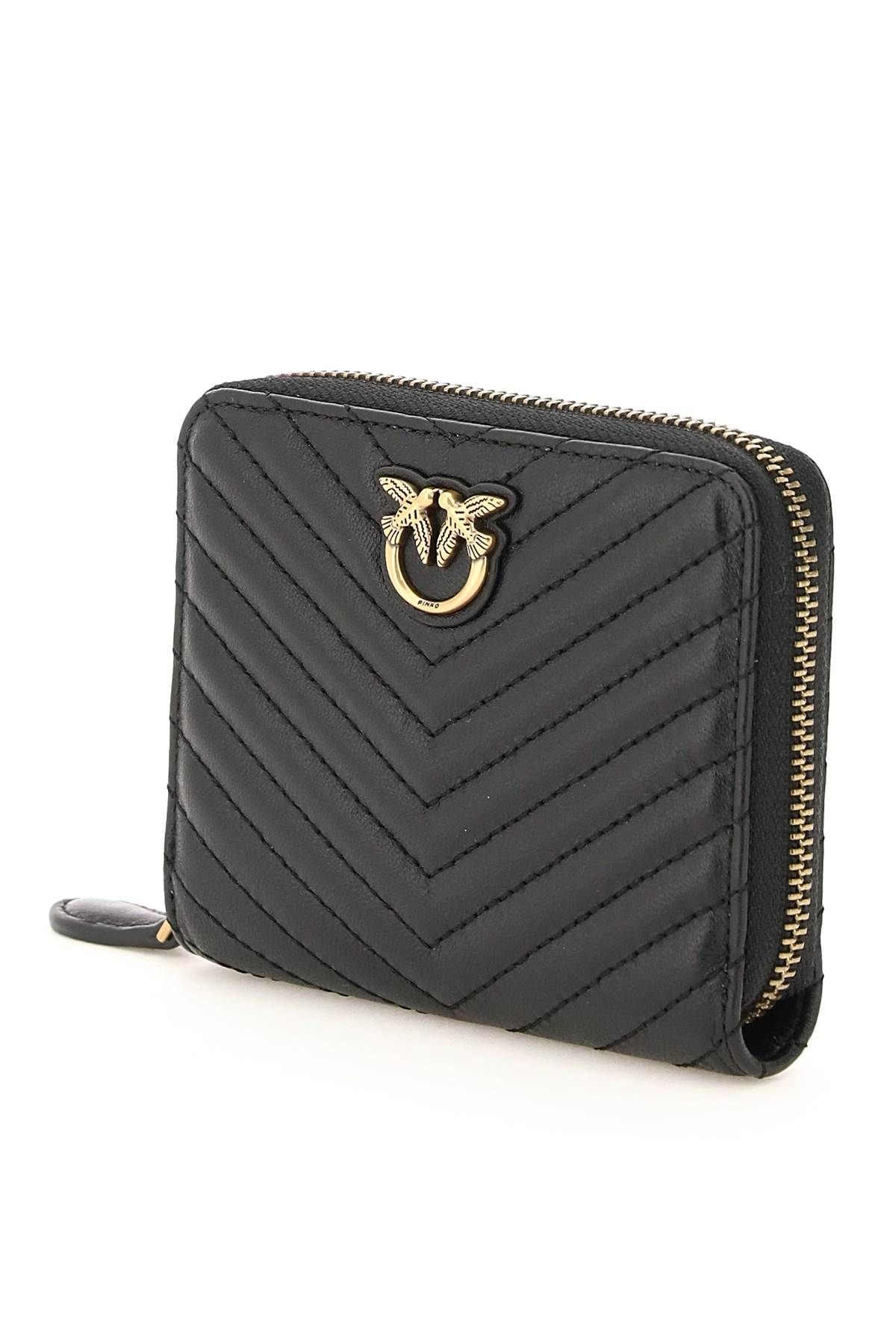 PINKO Taylor Wallet sheepskin leather roundzip small wallet 1P22P1-Y7SQ